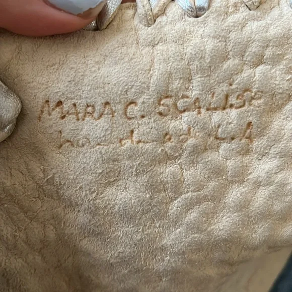 Mara Scalise Metallic Leather Fringe bag - Picture 8 of 14